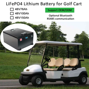 48V 100Ah Deep cycle Lithium iron Battery with BMS 4000+ cycles Perfect for RV, Solar, Golf Cart,