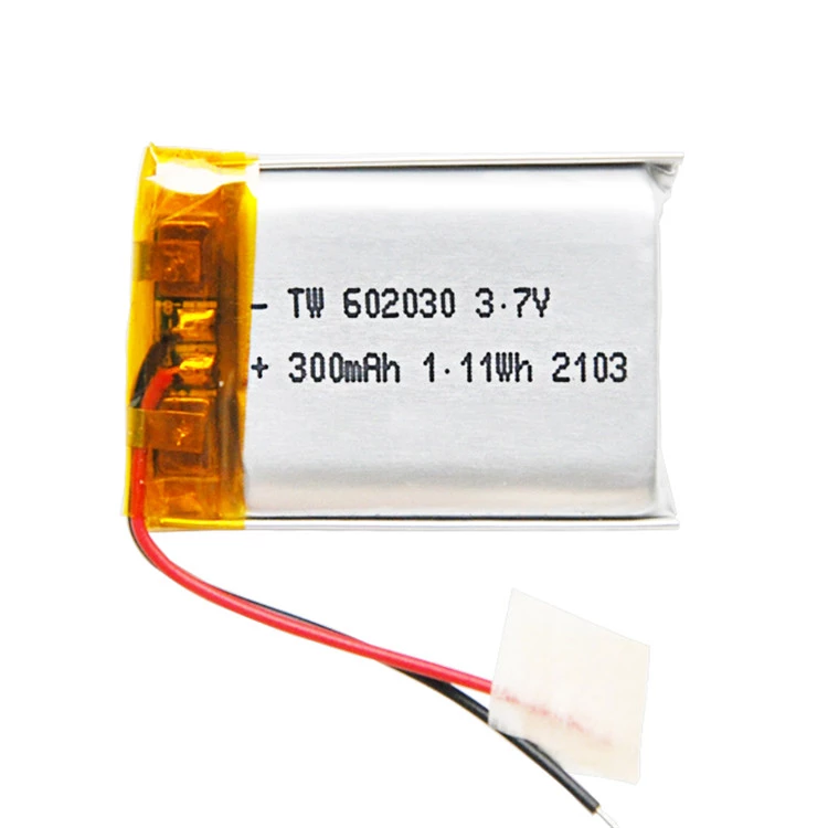 Taiwoo Lithium Ion Battery 602030 3.7V 300mah Lipo Battery Silver TW 1 Year,one Year CN;GUA