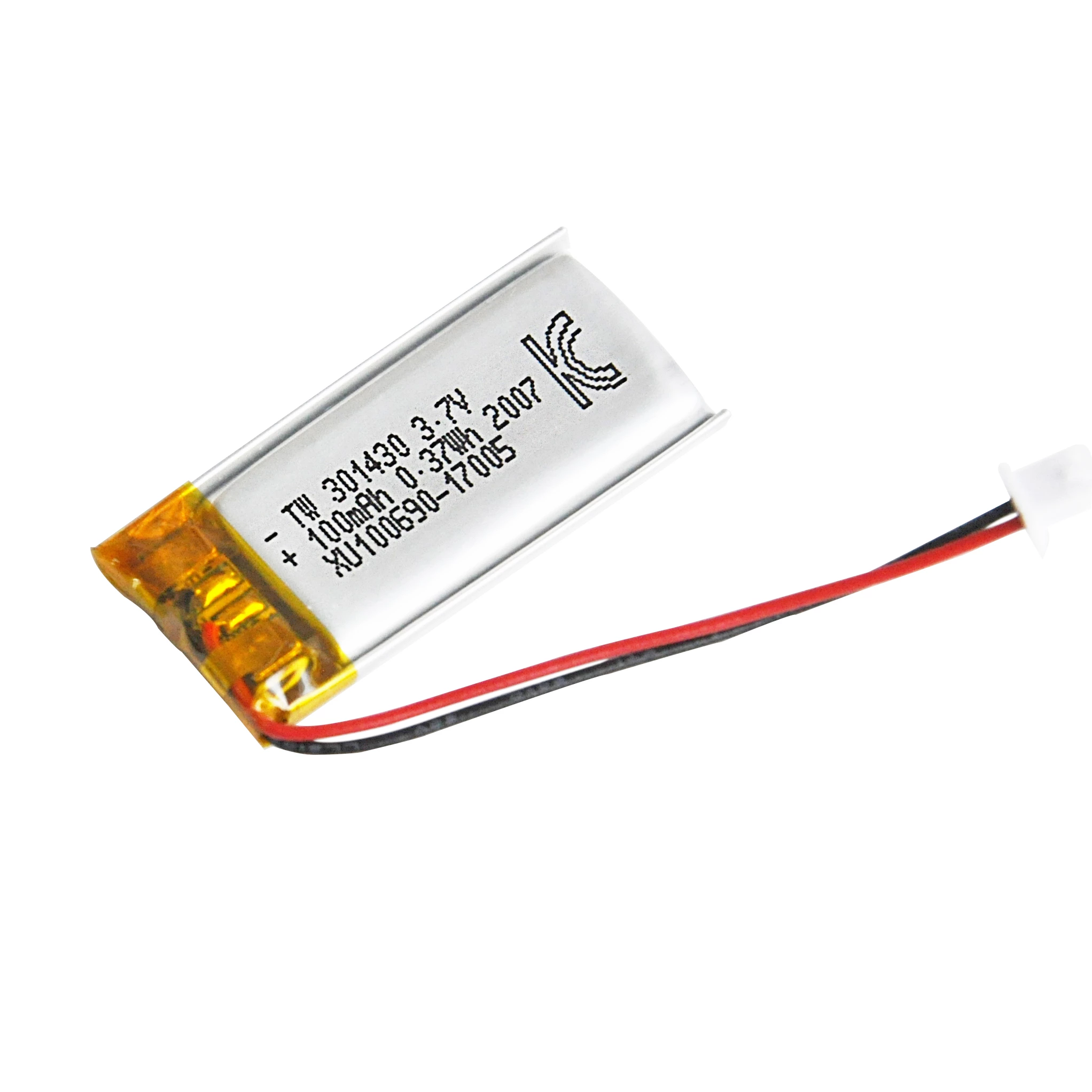 Chinese Battery Tablet Lithium Ion Polymer Battery 301430 3.7V 100mah for Power Tools