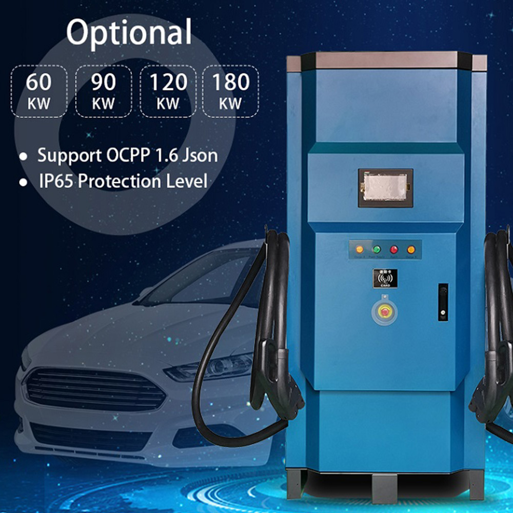 DC CCS CHAdeMO lcd display 240-volt 60kw 120kw 180kw ev electric car charging station for electric car