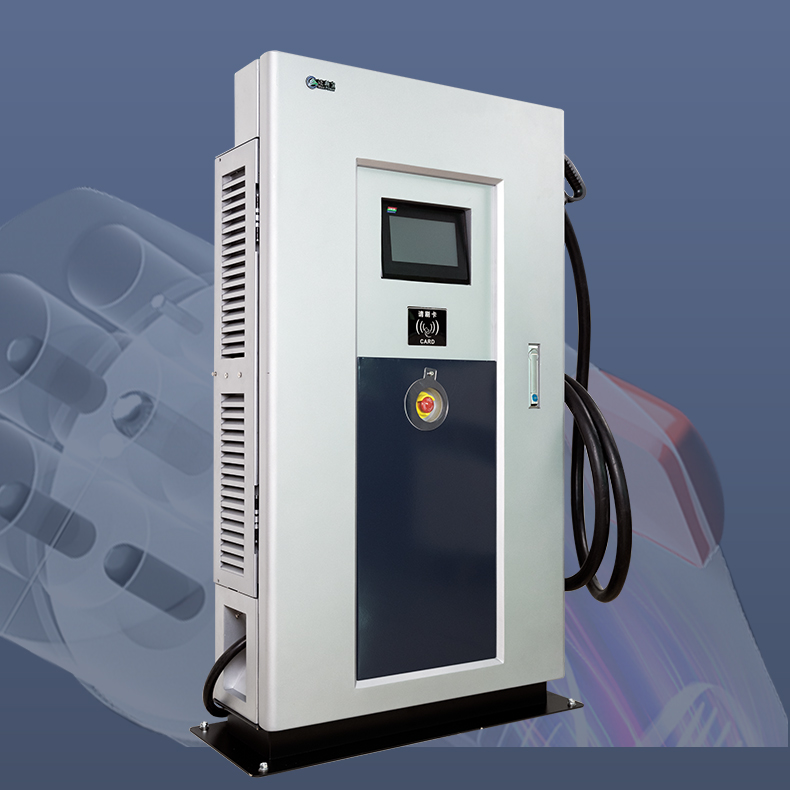 New energy ultrathin fast ev charger ocpp dc 30kw 40kw 60kw double gun charging pile