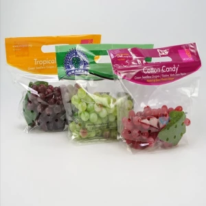 Custom Fruit and produce punched air permeable bags