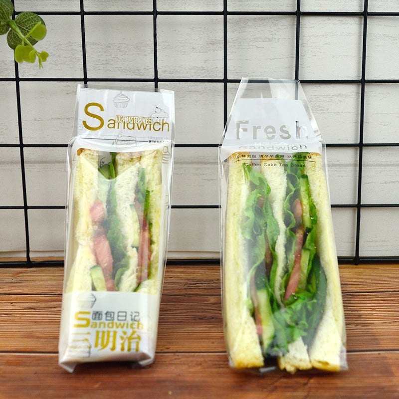 Sacs en plastique personnalisés pour sandwiches et boulettes de riz