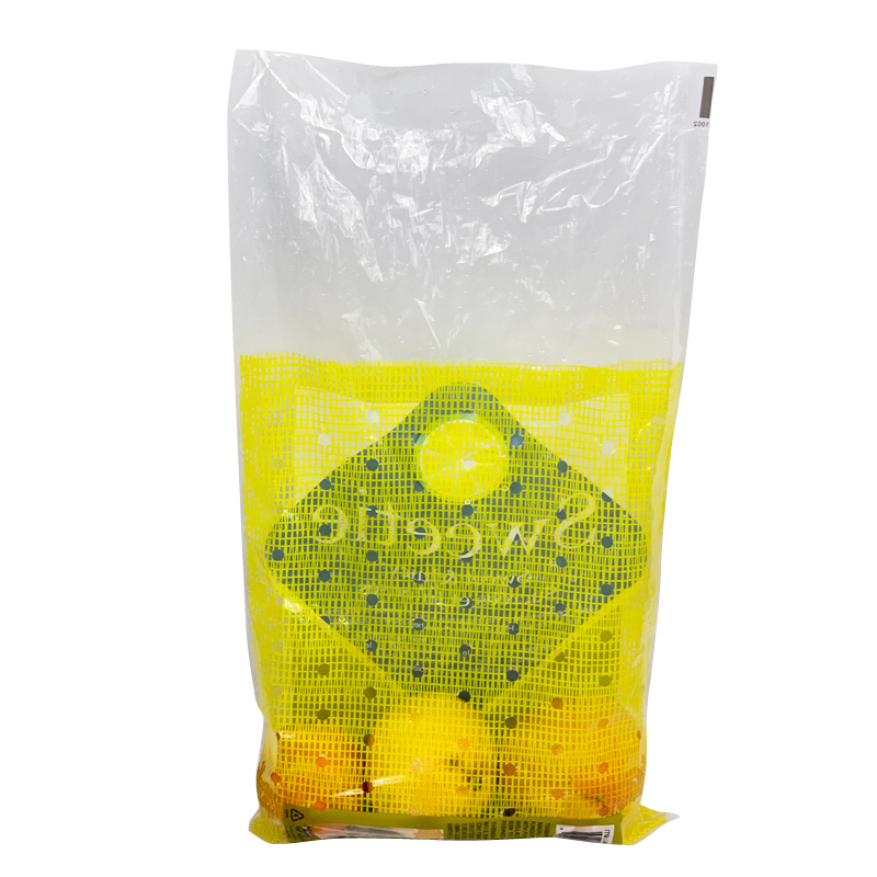 Food Grade Plastic Grapefruit Pamplemousse Poly LDPE Orange Lemon Packaging Bag With Iron Shelves Punching The Breathing Hole In The Back 5lb 2.27kg