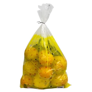 Food Grade Plastic Grapefruit Pamplemousse Poly LDPE Orange Lemon Packaging Bag With Iron Shelves Punching The Breathing Hole In The Back 5lb 2.27kg