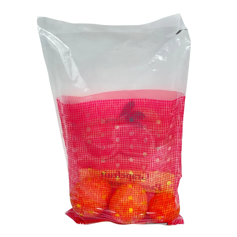 Food Grade Plastic Grapefruit Pamplemousse Poly Orange Lemon Packaging Bag With Iron Shelves Punching The Breathing Hole In The Back 5lb 2.27kg