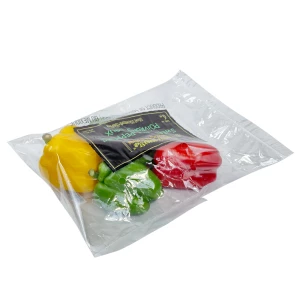 Nature Fresh Bell Peppers Vegetable Packaging Food Grade Anti-fogging Plastic Zipper Bag