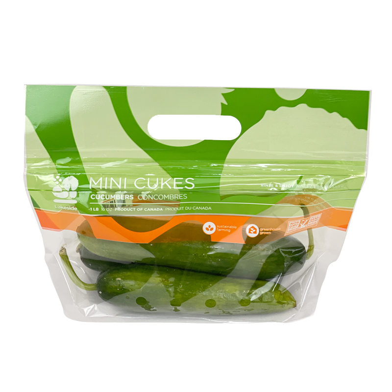 Baby Cucumbers Tomato Cherry Grape Tomato Potato Peppers Keep Fresh Fruit Vegetable Packaging Bag
