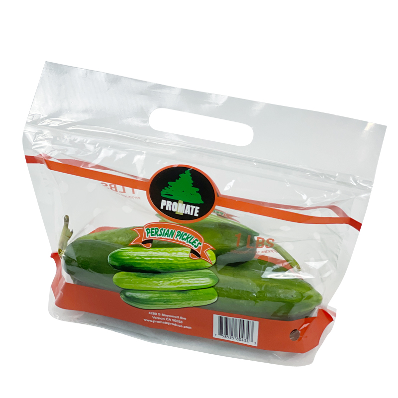 Promate Mini Baby Cucumber 1lb Low MOQ Easy To Handle Market Hot Sale Fruits And Vegetables Bag With Breathing Holes