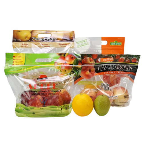Custom Fruit and produce punched air permeable bags