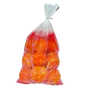 Food Grade Plastic Grapefruit Pamplemousse Poly Orange Lemon Packaging Bag With Iron Shelves Punching The Breathing Hole In The Back 5lb 2.27kg