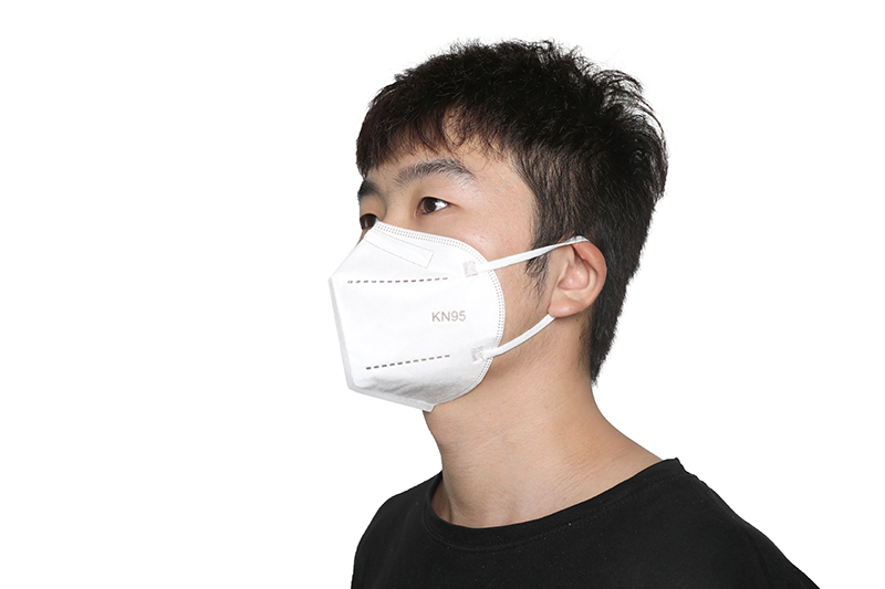 White adult non-medical KN95 mask