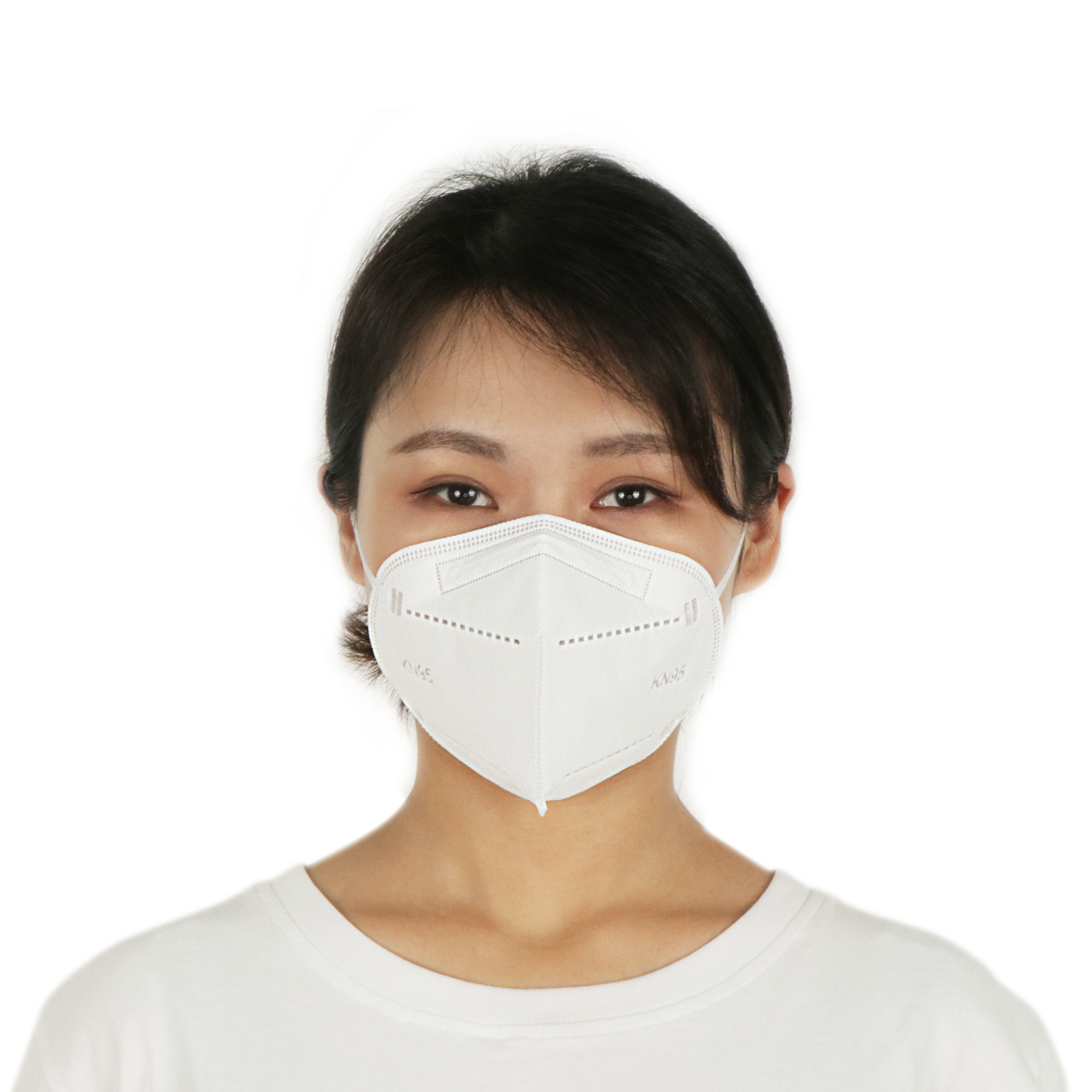 White non-medical KN95 protective mask