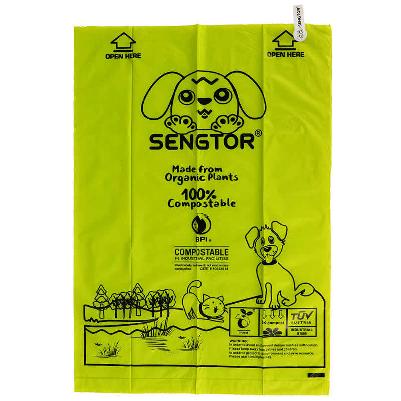 Biodegradable dog poop bag environmentally friendly pet garbage bag