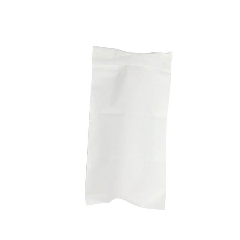 white self-adhesive bag