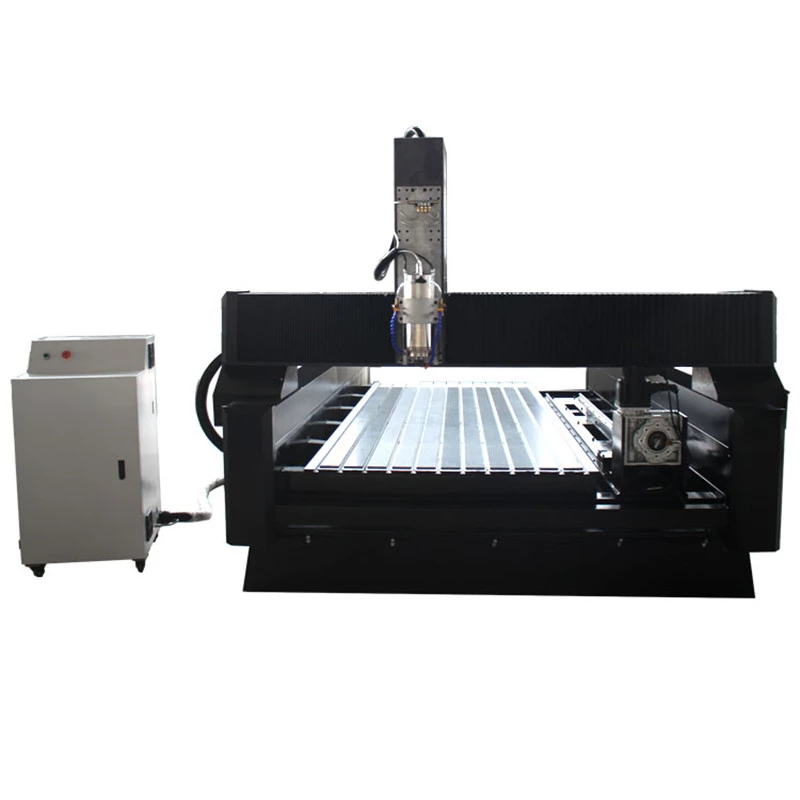 3D Stone Carving Machine With Vertical Rotary