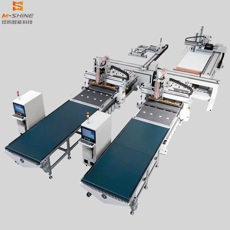 One drive two CNC cutting machine woodworking atc cnc router for wood furniture making cnc wood rout