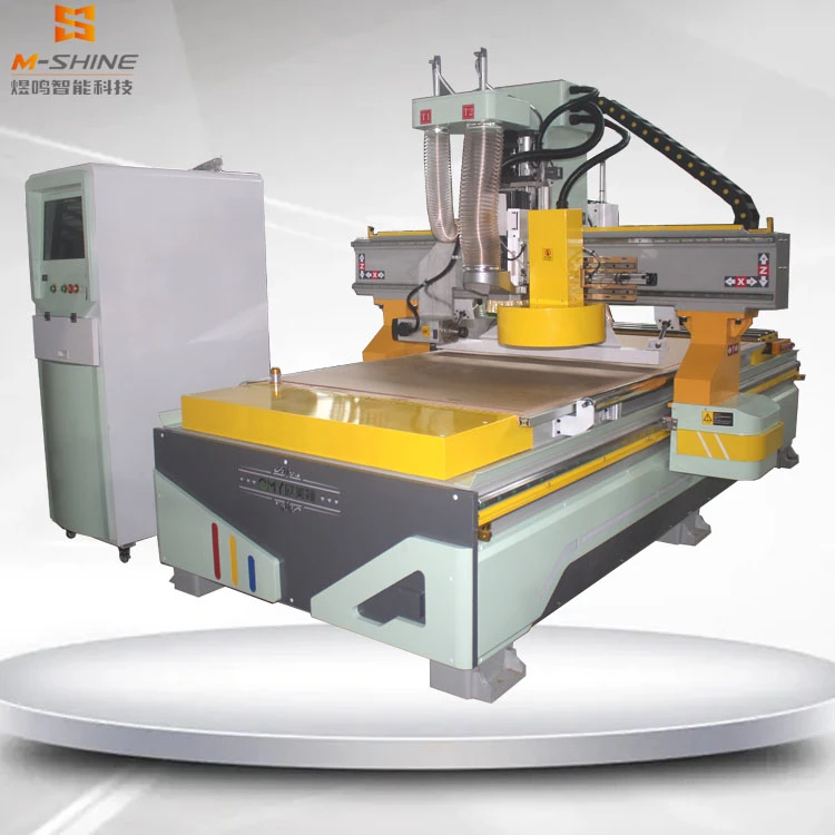automatic tool change cnc drilling wood with auto feeding system ATC Woodworking CNC Router with dis