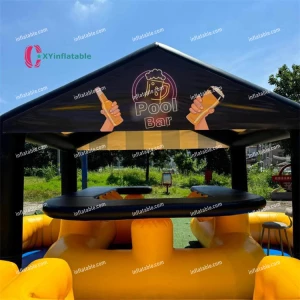 Customized Water Floating Inflatable Swimming Pool Bar Tent for Sale