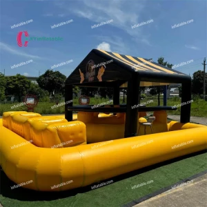 Customized Water Floating Inflatable Swimming Pool Bar Tent for Sale