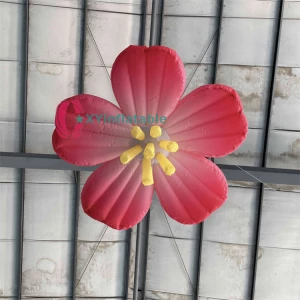 LED Lighting Decoration Giant Inflatable Plum Blossom Air Flower balloon For Party Event