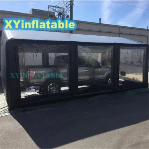 Customized inflatable car garage tent portable clear carport for truck