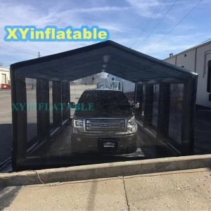 Customized inflatable car garage tent portable clear carport for truck