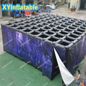 Halloween haunted house theme inflatable maze game for sale