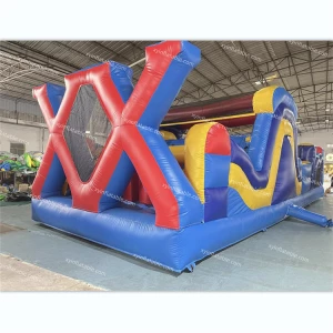 Kids challenge inflatable obstacle course giant bounce house for sale