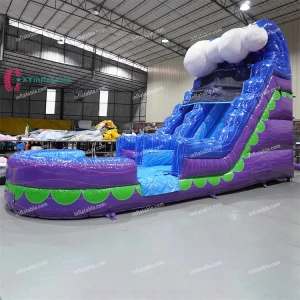 20ft Tropical fiesta bouncer waterslides commercial grade inflatable water slide for kids adults