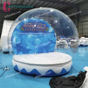 3m diameter inflatable snow globe blow up snowball tent for Christmas