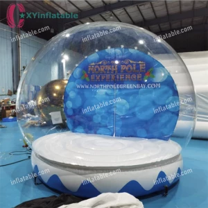 3m diameter inflatable snow globe blow up snowball tent for Christmas