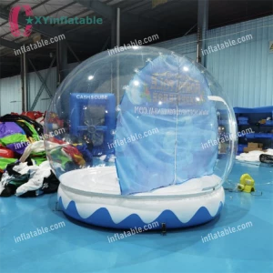 3m diameter inflatable snow globe blow up snowball tent for Christmas