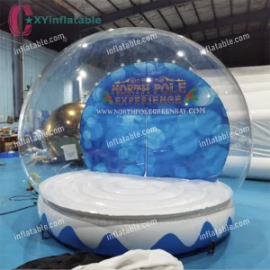 3m diameter inflatable snow globe blow up snowball tent for Christmas