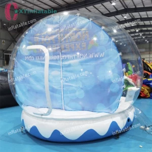 3m diameter inflatable snow globe blow up snowball tent for Christmas