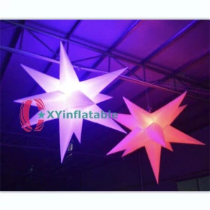 Hanging Decoration LED Light Inflatable Star For Club Party Stage Decoration