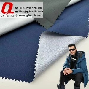 QY-2181  Polyester high elastic TPU film compound  thin fabric with high waterproof water resistant breathable for outdoor jackets