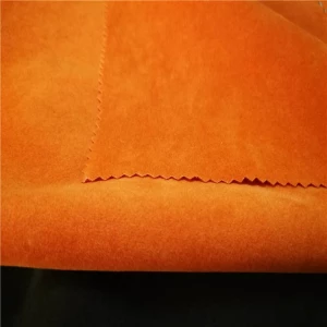 QSF 1 Double sides flocking fabric with viscose and polyester pile for bags and shoes