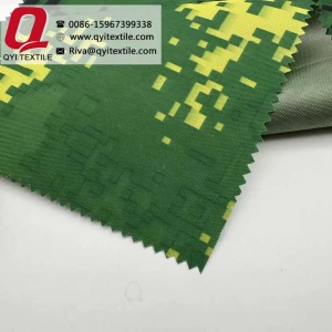 QY-2255 Oxford Polyester 2*2 4*4 300D/600D/1680D FDY camouflage Printing  with ULY coating cloth for school bag luggage