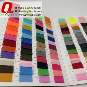 QY-2124 Poly 100% 170T/190T/210T/300T taffeta pigment plain dyed gauzy thin fabric for lining jacket bags