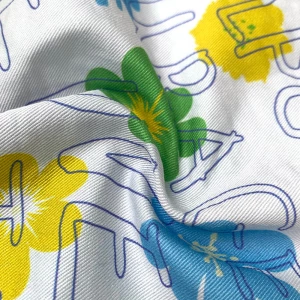 Custom No MOQ 100%Cotton Twill Fabric Digital Printing Drill Fabric For Hats High quality Cotton Twill Fabric