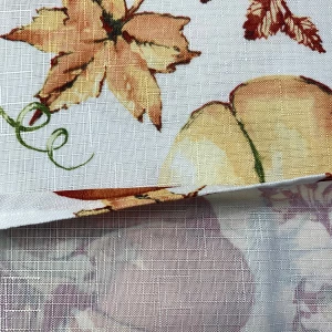 Polyester Waterproof Digital Printing Tablecloth Rectanglr and Round Slub Fabric Pumpkin Halloween Tablecloth For Home Hotle