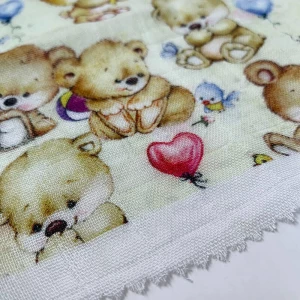 Custom No MOQ 100% Cotton Muslin Double Gauze Fabric Digital Printing For Baby Swaddle Blankets Fabric