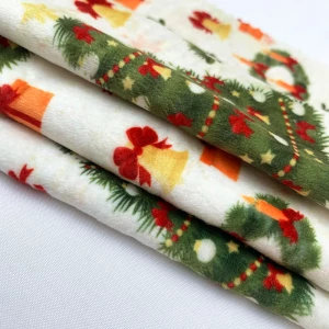 Custom Fabric Polyester Christmas Minky No MOQ 95%Polyester 5%Spandex Digital Printing Fabric High Quality Factory Direct