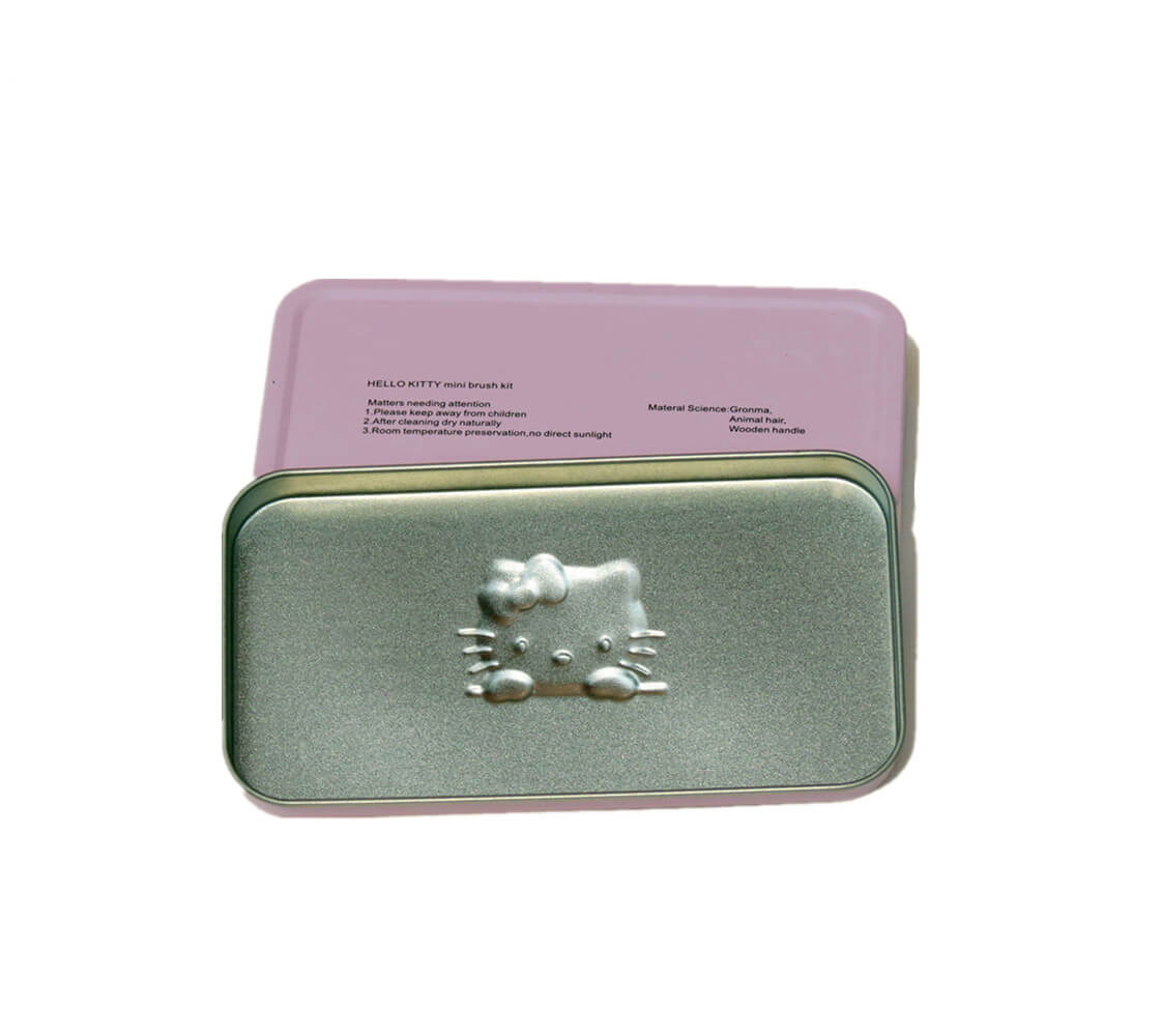 RG009 0.4-0.5 tin box,cosmetic brush tin box