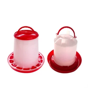 Chicks Feeder Plastic Automatic Poultry Chicken Hen Broiler Drinker Waterer Food Feeder Water Bucket For Sale