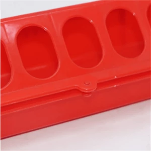 Plastic Chicken Feeder Poultry Chicken Feeding Box  28holes Farm Equipment Portable Animal Chicken Feeder