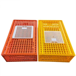 2022 Hot Sale Plastic Live Chicken Transport Cage Transportation Crate Poultry Equipment