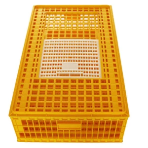 Large Size Plastic Chicken Poultry Transport Crate Cage Plastic Small Folding Chicken Coop Cage  For Farming Chicken Equipment