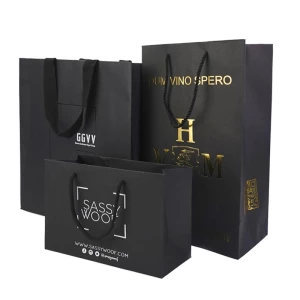 Black Paper Bags